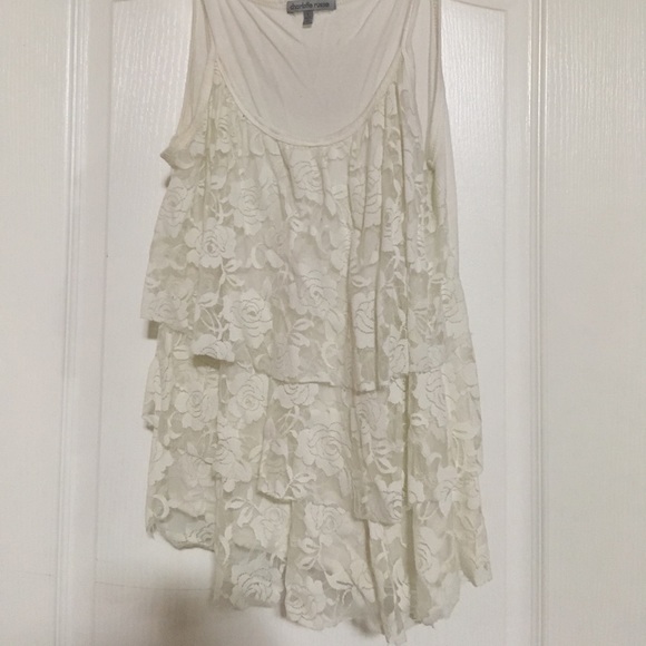 Charlotte Russe Ruffle Tank Top - Picture 3 of 4